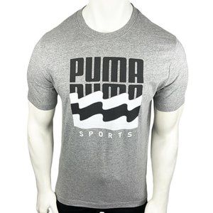 NWT PUMA MENS GRAY SHORT SLEEVE CREW NECK T-SHIRT